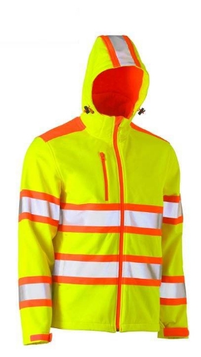 Picture of Bisley, Taped Bouble Hi Vis Softshell Jacket